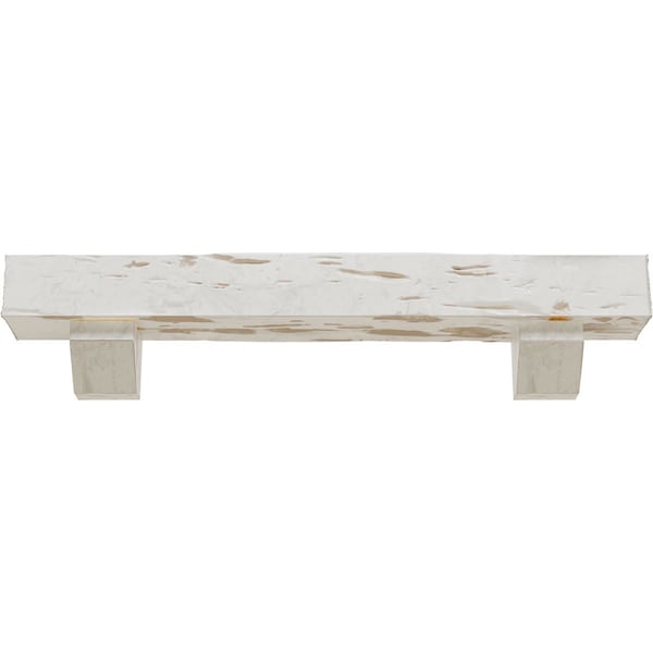 Kit W/ Ashford Corbels, Factory Prepped, 6H  X 8D X 60W Pecky Cypress Faux Wood Fireplace ManteL